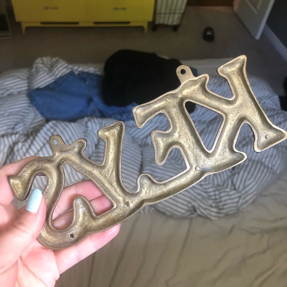 Vintage Brass “KEYS” Hooks - Picture 7 of 9